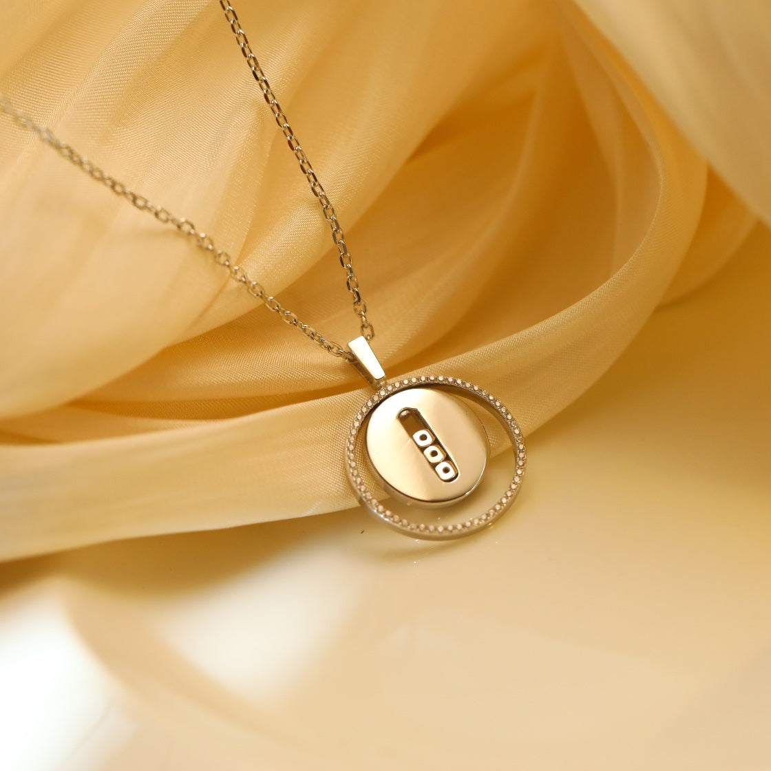 [Lumina]Demo MOVE MM SILVER DIAMOND NECKLACE