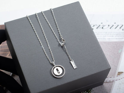 [Lumina]Demo MOVE PM NECKLACE SILVER DIAMOND