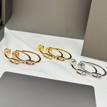 [Lumina]CREOLES MOVE UNO PM DIAMOND EARRINGS