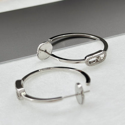 [Lumina]CREOLES MOVE UNO PM DIAMOND EARRINGS