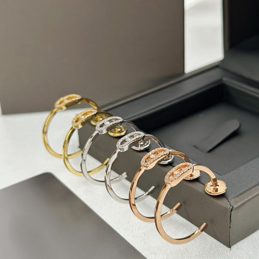 [Lumina]CREOLES MOVE UNO PM DIAMOND EARRINGS
