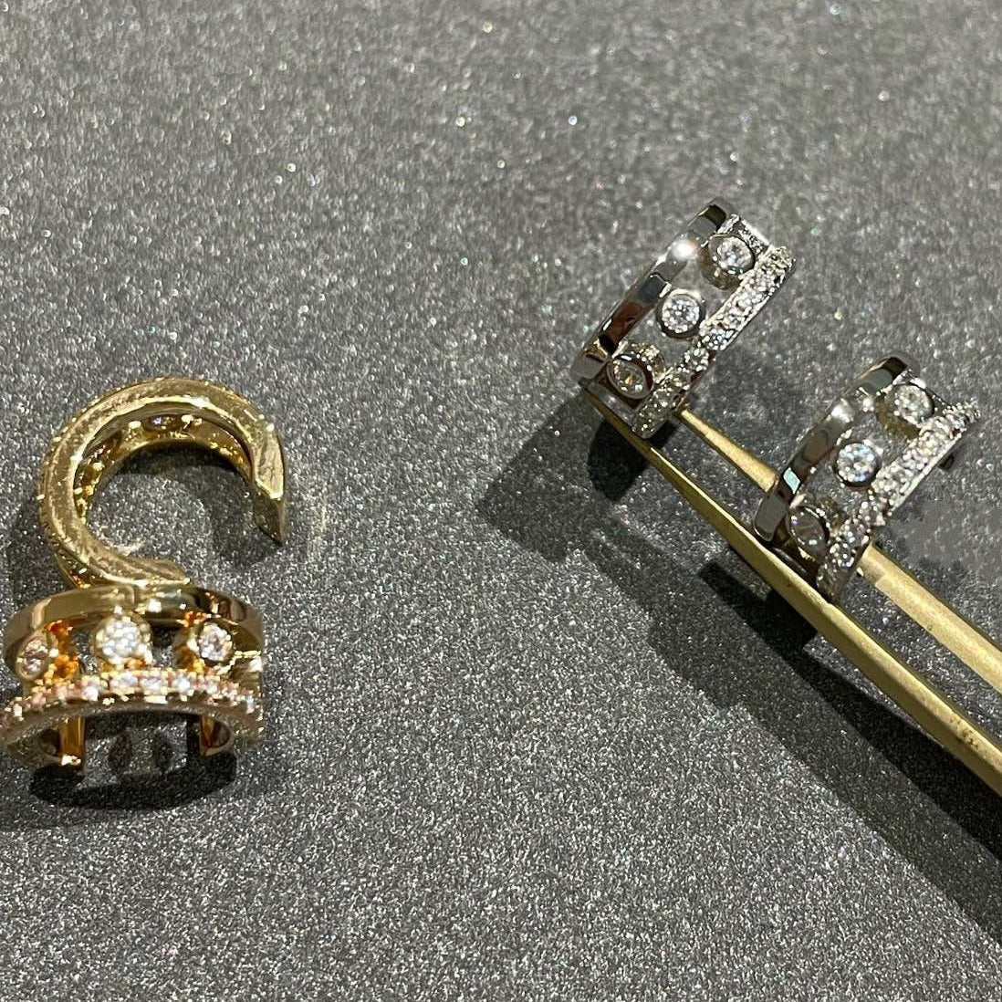 [Lumina]MOVE ROMANE EARRINGS DIAMOND