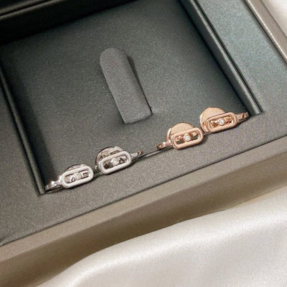 [Lumina]CREOLES MOVE UNO MINI 1 DIAMOND EARRINGS