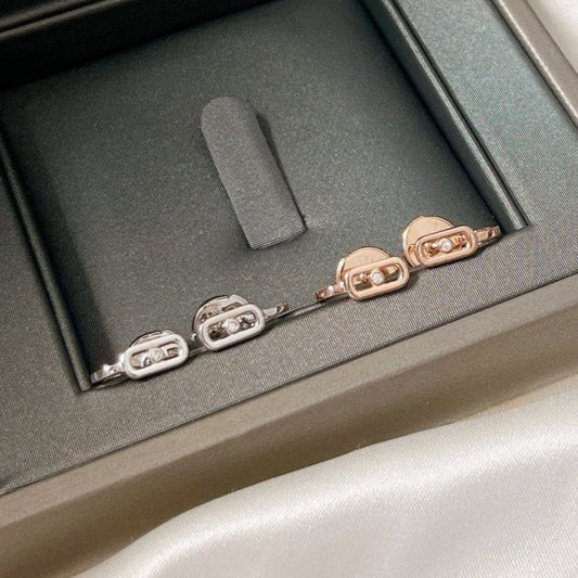[Lumina]CREOLES MOVE UNO MINI 1 DIAMOND EARRINGS