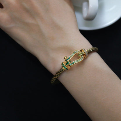 [Lumina]FORCE 10 GOLD GREEN DIAMOND PAVED