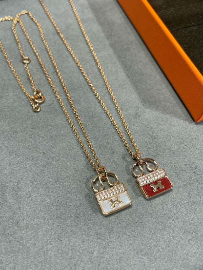 [Lumina]H CIRCE MOISSANITE PENDANT NECKLACE GOLD