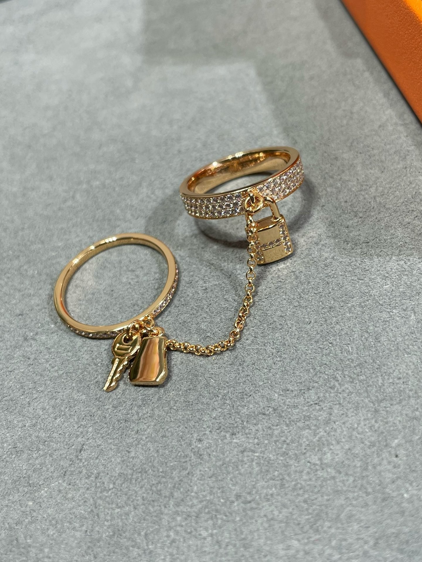 [Lumina]HM KELLY CLOCHETTE DOUBLE RING IN  WITH DIAMONDS