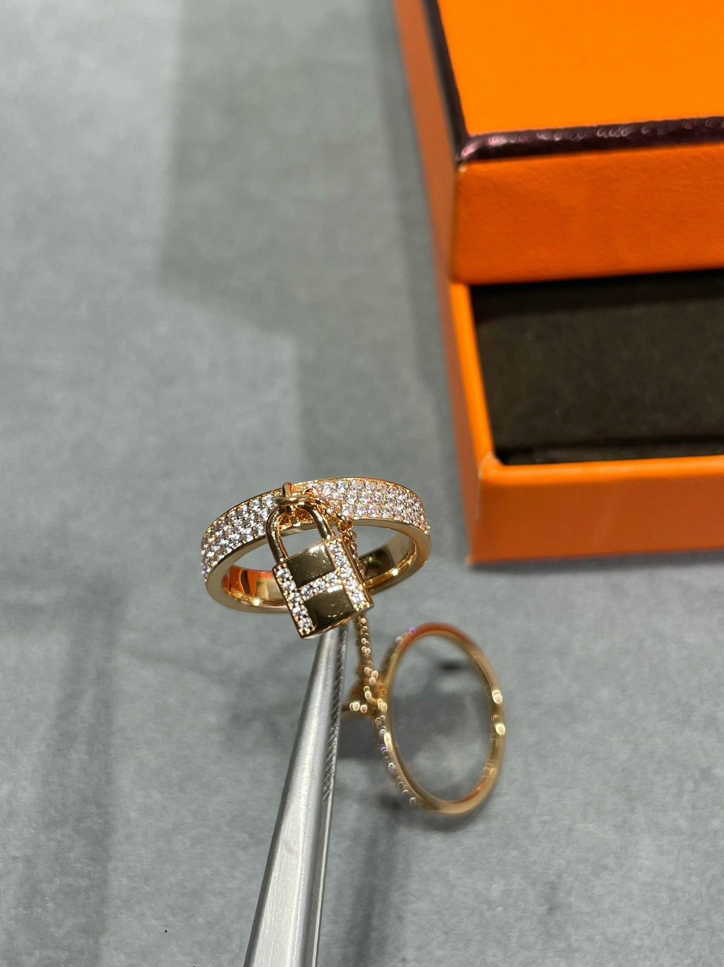 [Lumina]HM KELLY CLOCHETTE DOUBLE RING IN  WITH DIAMONDS