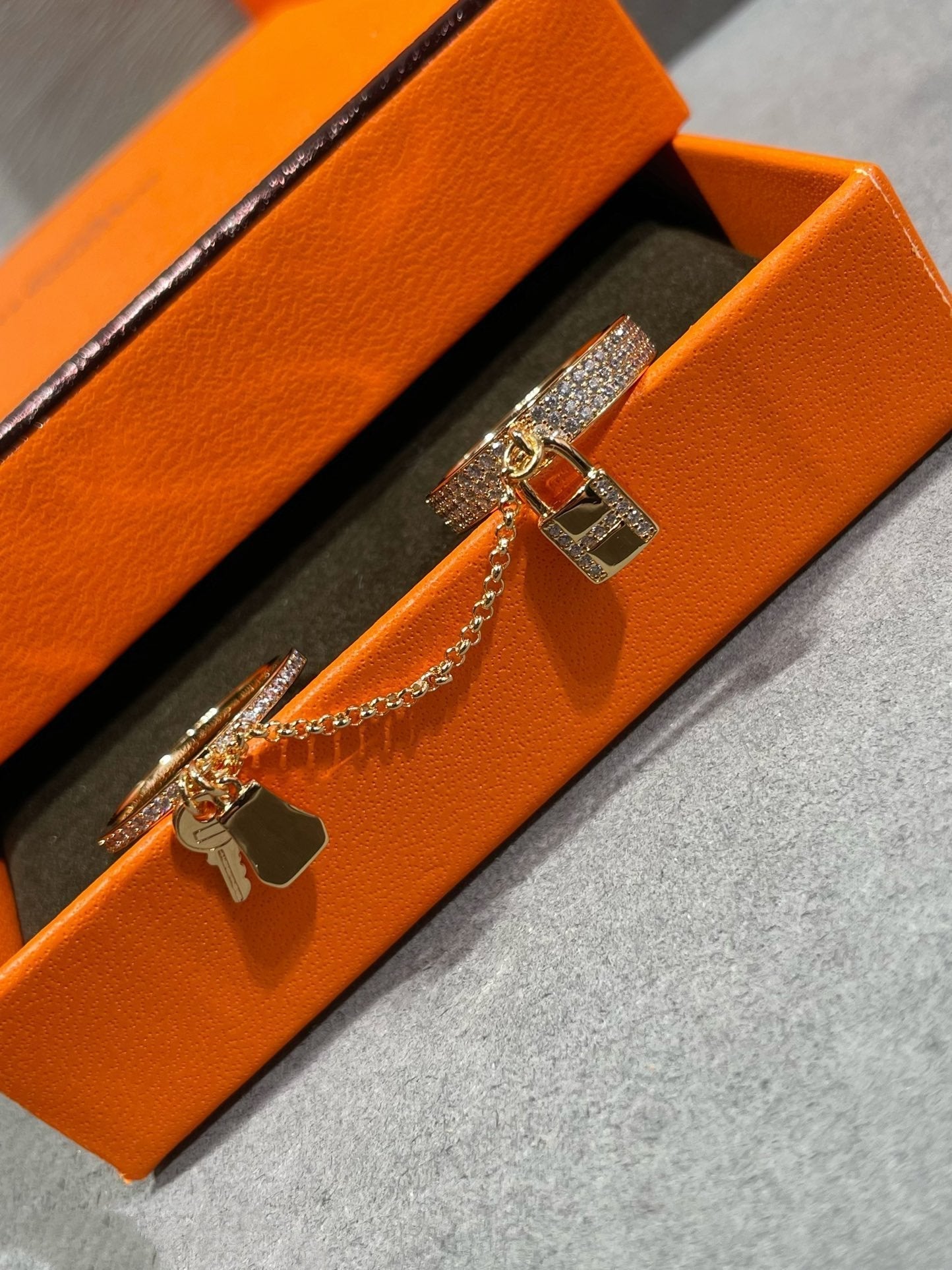 [Lumina]HM KELLY CLOCHETTE DOUBLE RING IN  WITH DIAMONDS