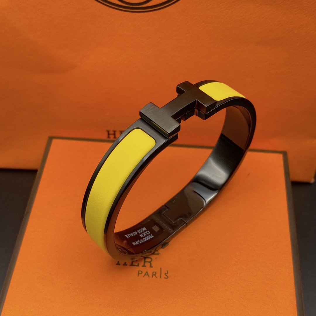 [Lumina]CLIC HM SO BLACK YELLOW BRACELET