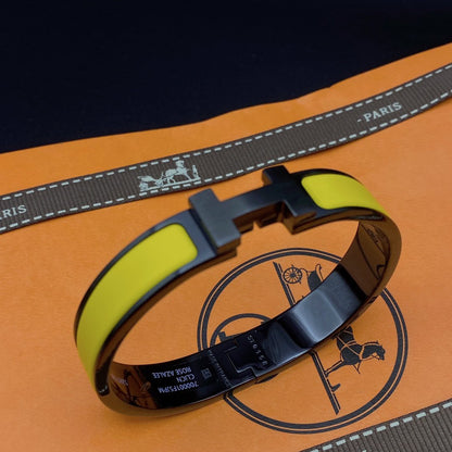 [Lumina]CLIC HM SO BLACK YELLOW BRACELET