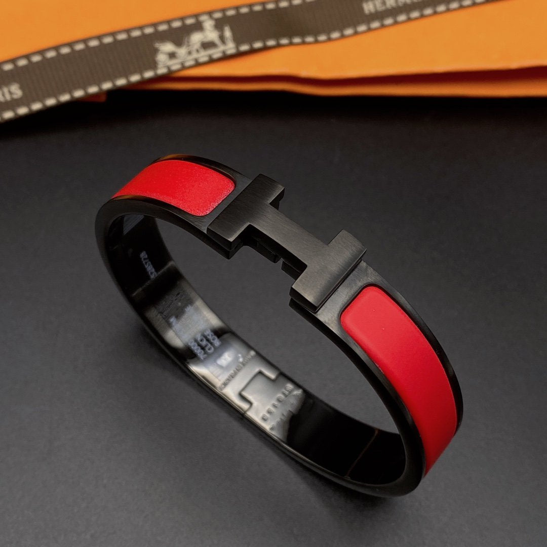 [Lumina]CLIC HM SO BLACK RED BRACELET