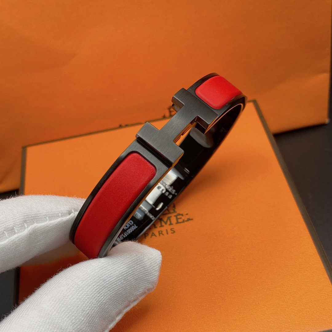 [Lumina]CLIC HM SO BLACK RED BRACELET