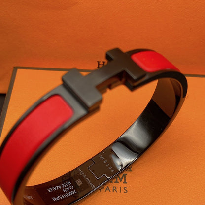 [Lumina]CLIC HM SO BLACK RED BRACELET