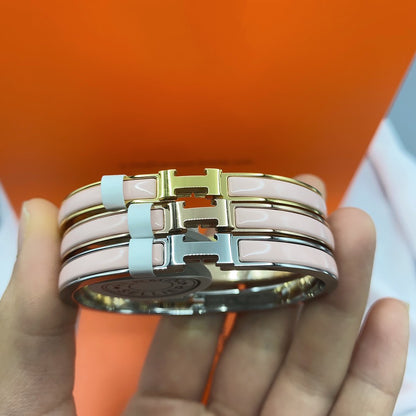 [Lumina]CLASSIC HM CLIC  PINK 8MM ENAMEL BRACELET