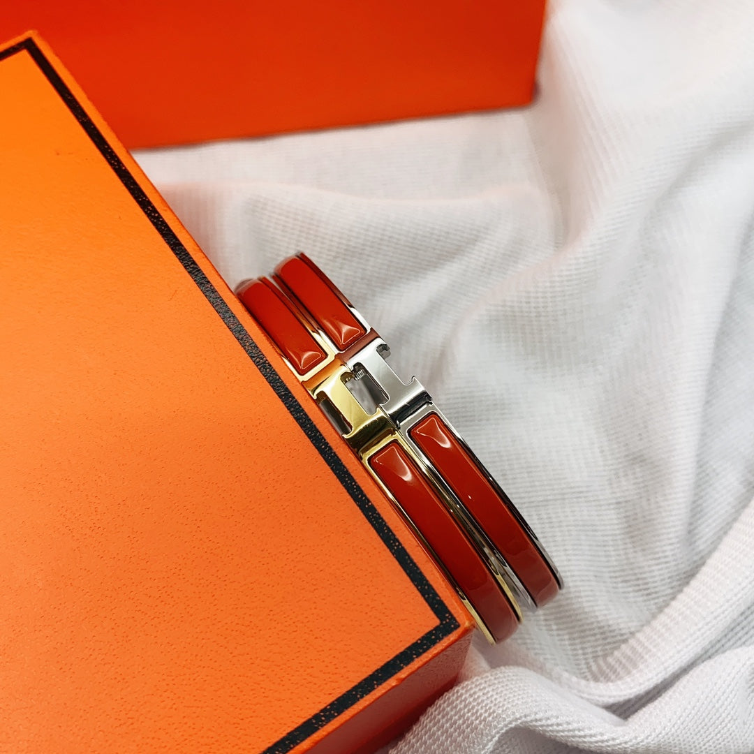 [Lumina]CLASSIC HM CLIC RED 8MM ENAMEL BRACELET