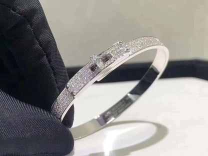 [Lumina]HM KELLY BRACELET IN SILVER AND FULL PAVE DIAMOND