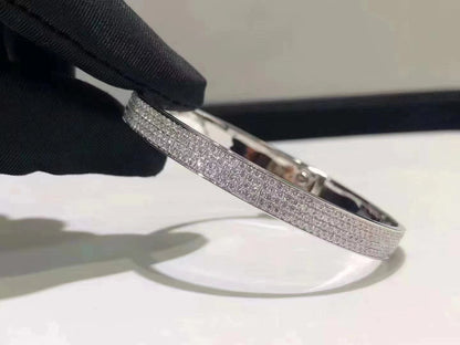 [Lumina]HM KELLY BRACELET IN SILVER AND FULL PAVE DIAMOND