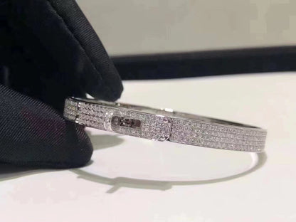 [Lumina]HM KELLY BRACELET IN SILVER AND FULL PAVE DIAMOND