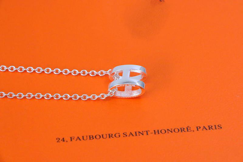 [Lumina]HM NECKLACE H LETTER OVAL SERIES