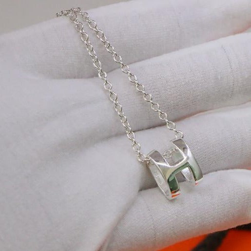 [Lumina]HM NECKLACE H LETTER OVAL SERIES