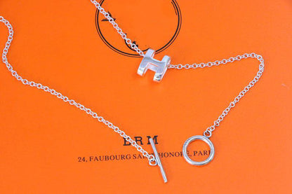 [Lumina]HM NECKLACE H LETTER OVAL SERIES