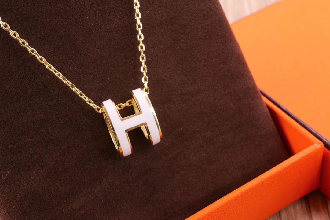 [Lumina]HM CLIC YELLOW ENAMEL GOLD NECKLACE