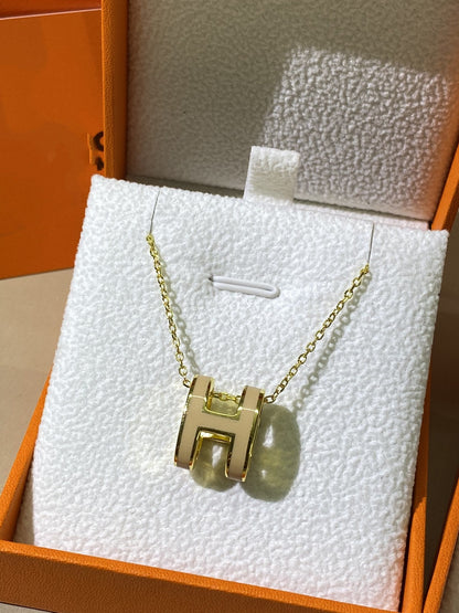 [Lumina]HM CLIC YELLOW ENAMEL GOLD NECKLACE