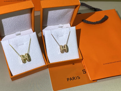 [Lumina]HM CLIC YELLOW ENAMEL GOLD NECKLACE