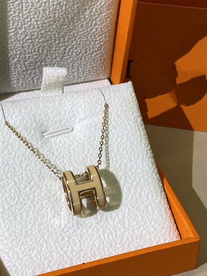 [Lumina]HM CLIC YELLOW ENAMEL GOLD NECKLACE