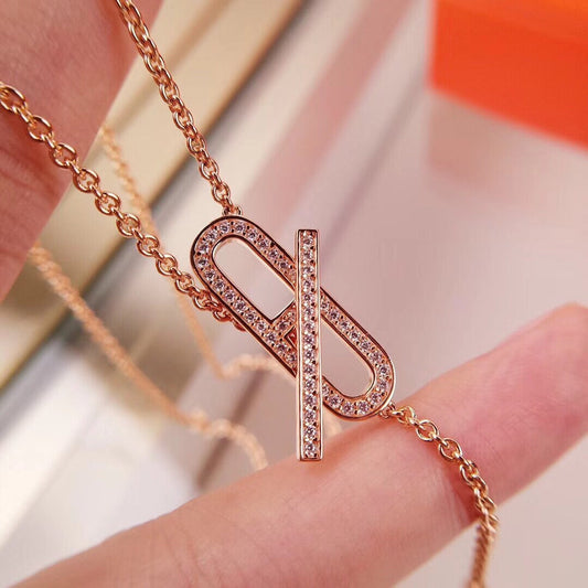 [Lumina]HM FIRE PIG NOSE NECKLACE TRENDY STREET