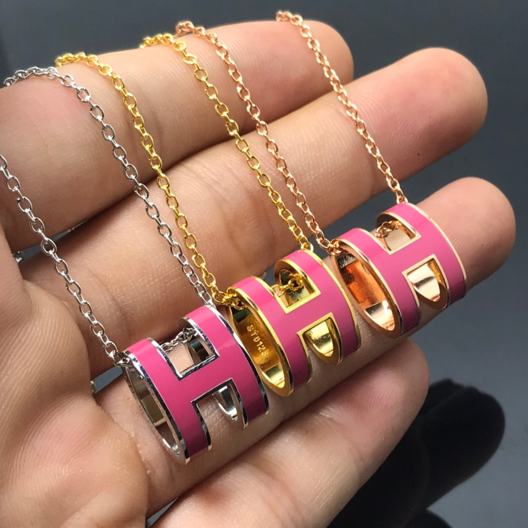 [Lumina]H NECKLACE PINK