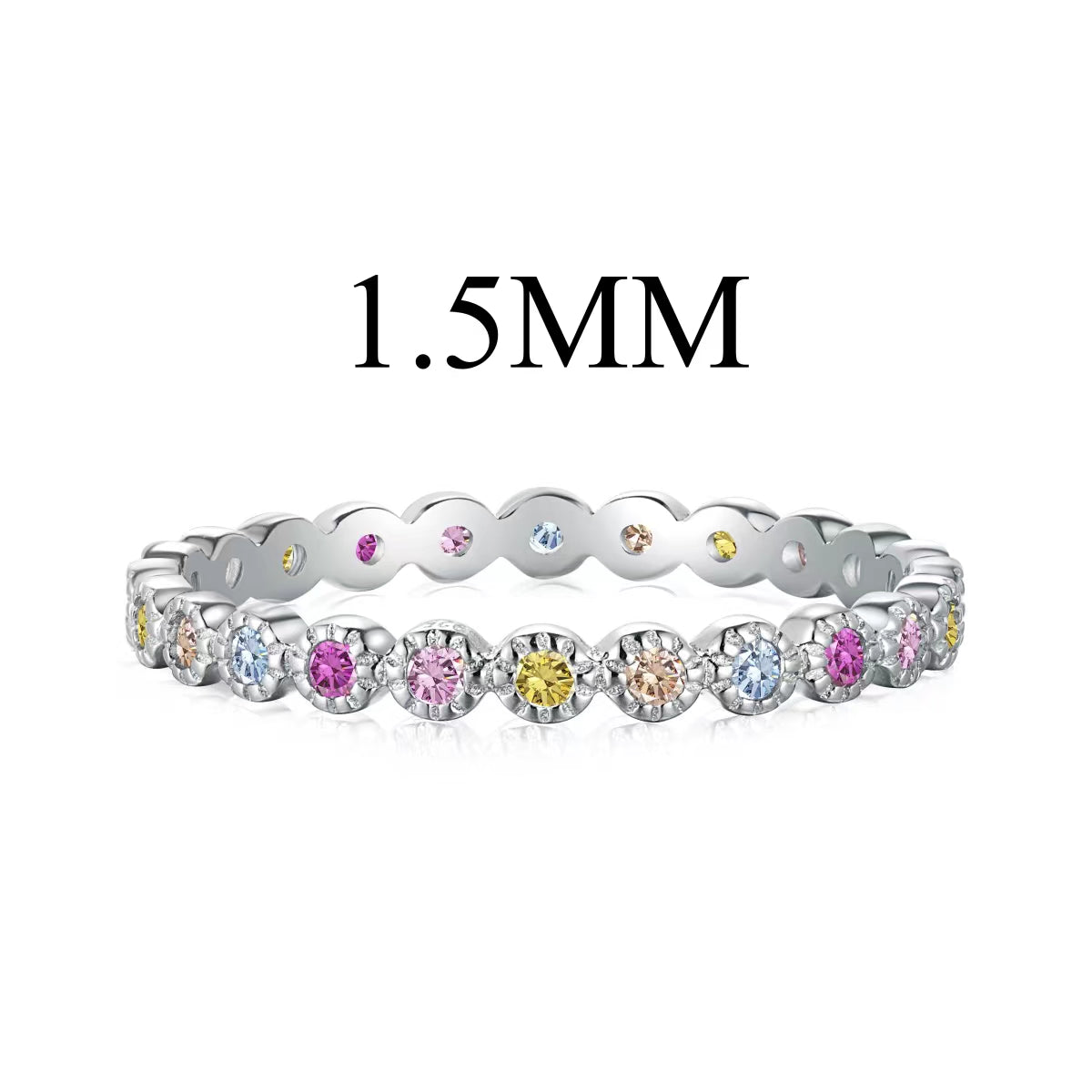 [Lumina Jewelry]Radiant Sparkling Round Cut Daily Ring