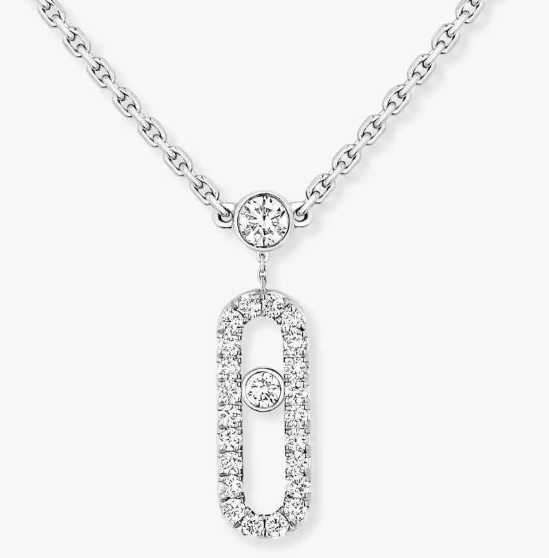 [Lumina]MS Double-Circle Full-Diamond Necklace