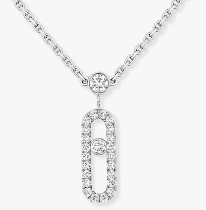 [Lumina]MS Double-Circle Full-Diamond Necklace