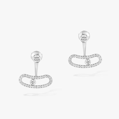 [Lumina]MOVE UNO SILVER DIAMOND EARRINGS