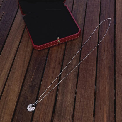 [Lumina]AMULETTE SILVER FULL DIAMOND NECKLACE