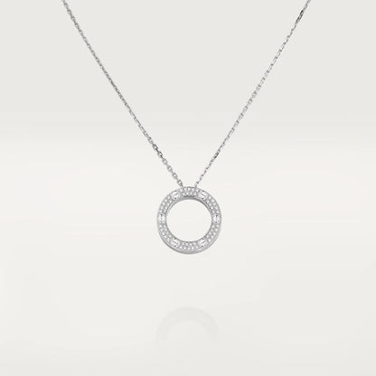 [Lumina]LOVE NECKLACE ADJUSTABLE SILVER