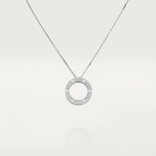 [Lumina]LOVE NECKLACE ADJUSTABLE SILVER
