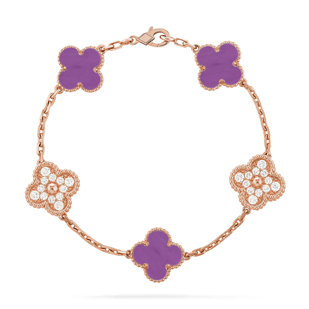[Lumina] CLOVER 5 MOTIF VIOLET BRACELET COLLECTION