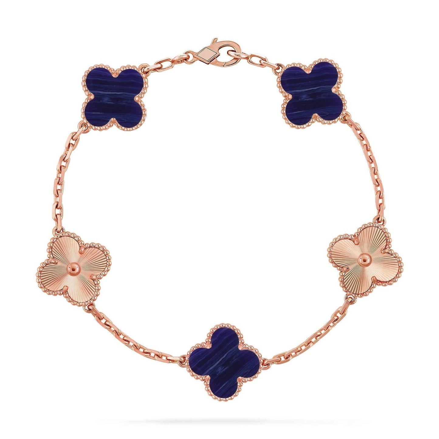 [Lumina]CLOVER 5 MOTIF PURPLE STRIPES BRACELET COLLECTION