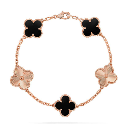 [Lumina] CLOVER 5 MOTIF ONYXS BRACELET COLLECTION
