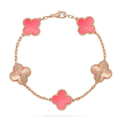 [Lumina] CLOVER 5 MOTIFS  PINK MOP BRACELET COLLECTION
