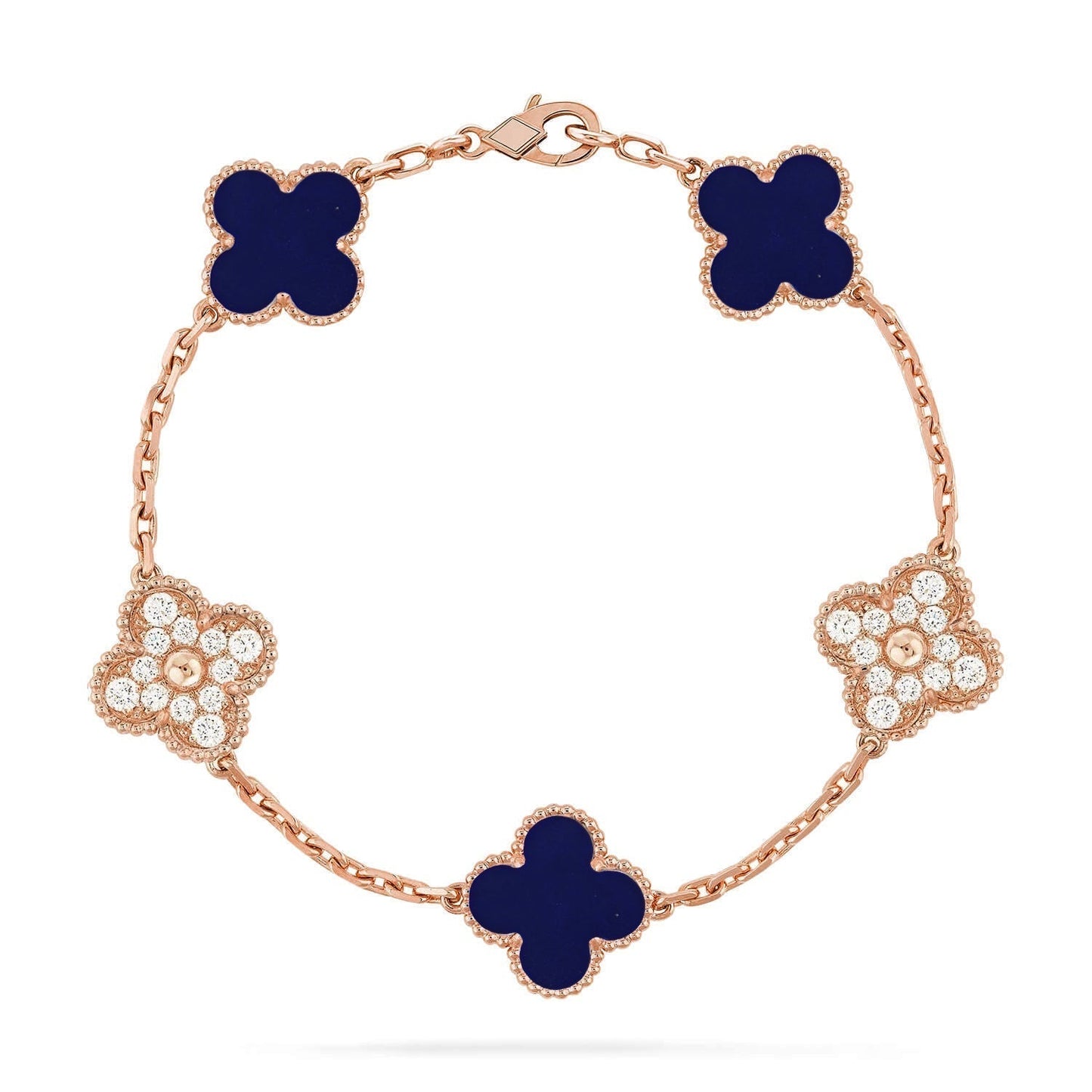 [Lumina]CLOVER 5 MOTIF LAPIS LAZULI BRACELET COLLECTION