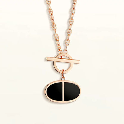 [Lumina]CHAINE VERSO BLACK CERAMIC NECKLACE