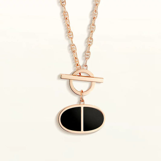 [Lumina]CHAINE VERSO BLACK CERAMIC NECKLACE
