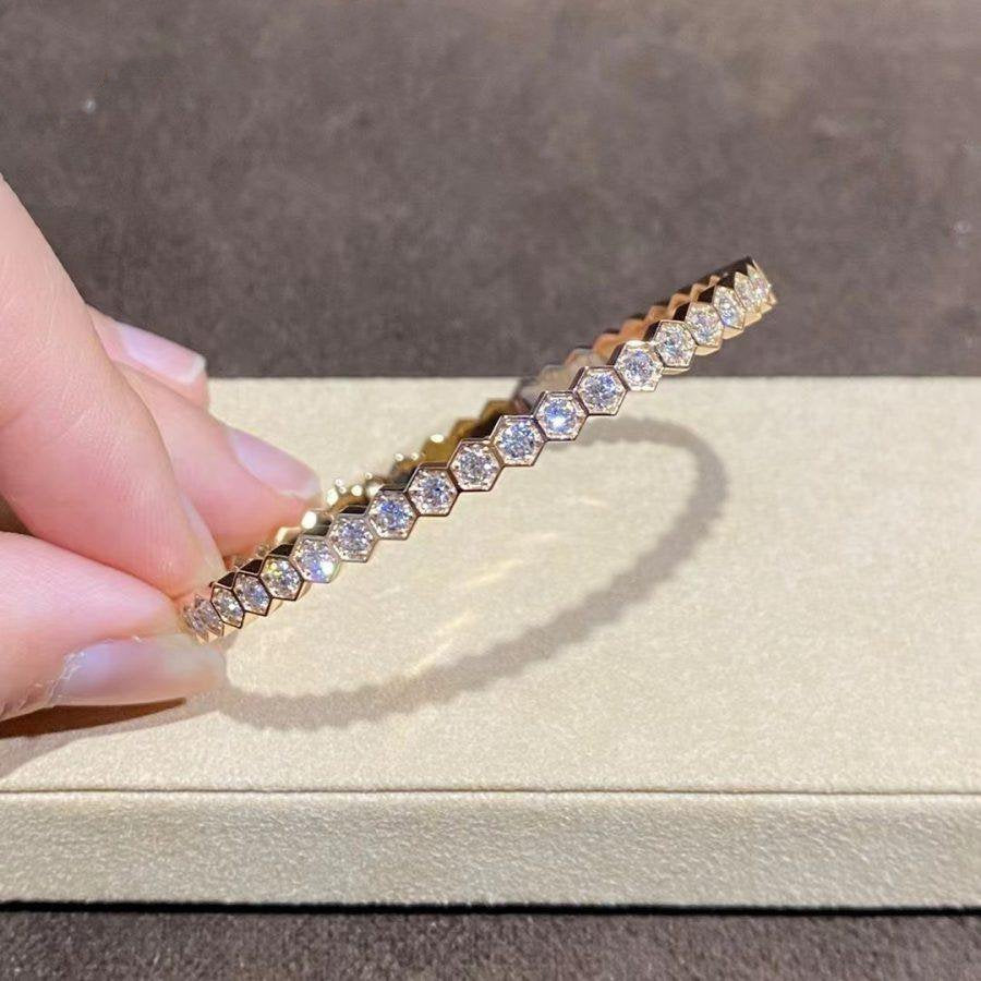 [Lumina]BEE LOVE GOLD BRACELET FULL DIAMOND