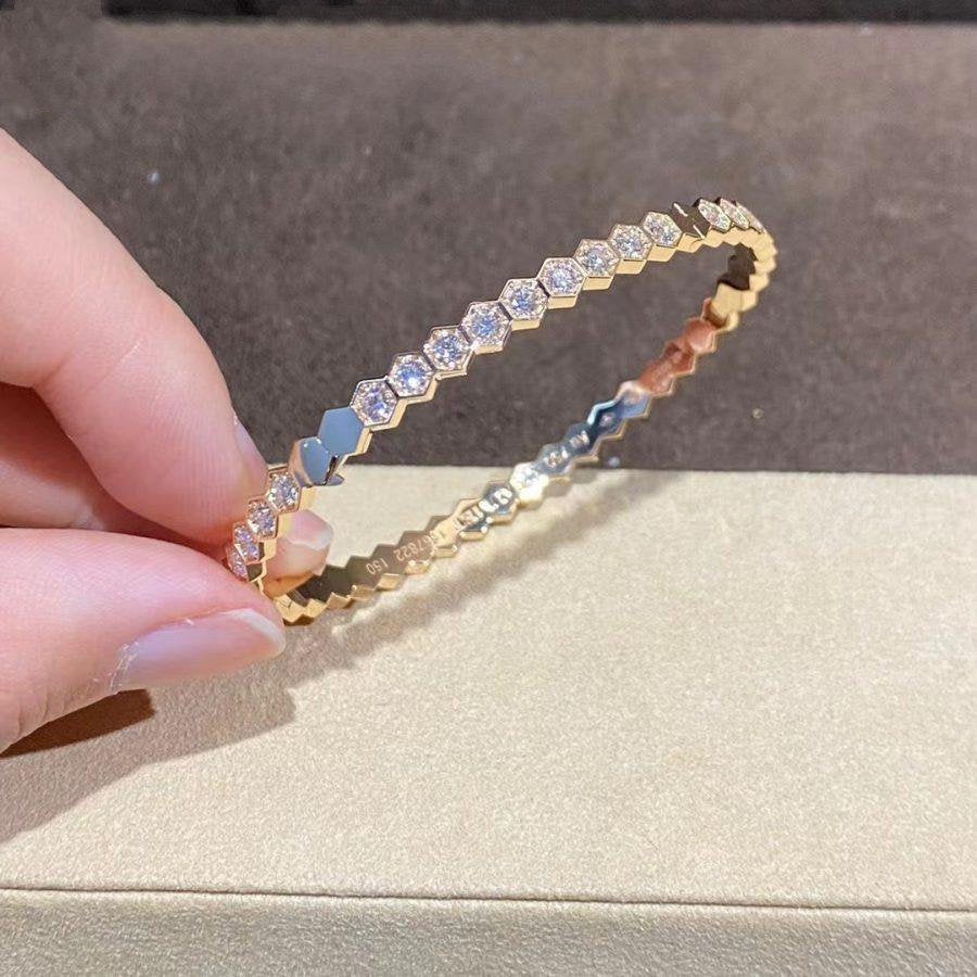[Lumina]BEE LOVE GOLD BRACELET FULL DIAMOND