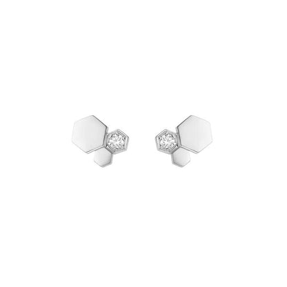 [Lumina]BEE LOVE SILVER DIAMOND EARRINGS