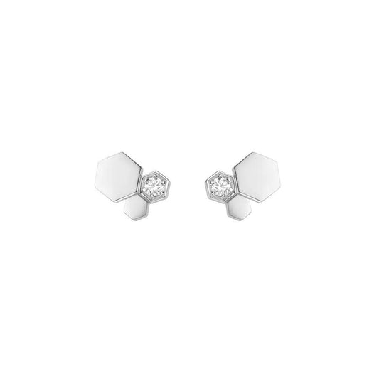 [Lumina]BEE LOVE SILVER DIAMOND EARRINGS